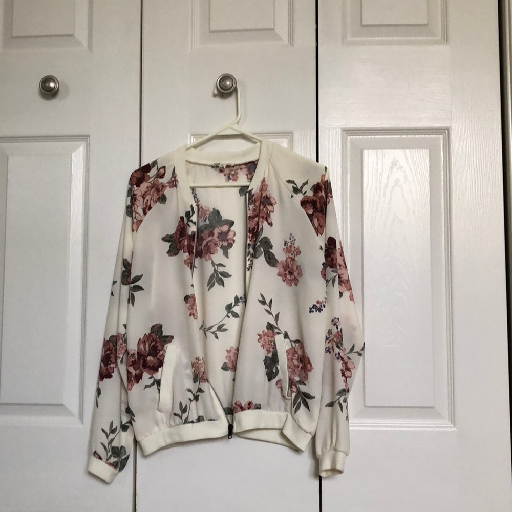 Floral Bomber Jacket